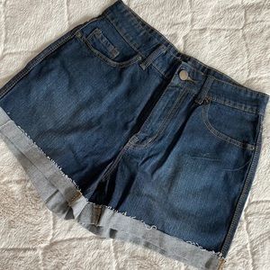 BDG high waisted denim shorts